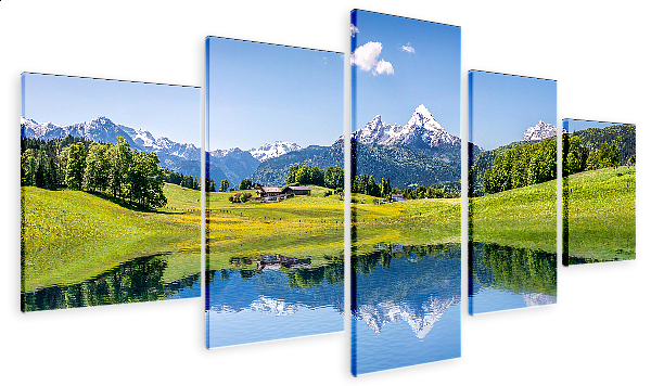 Horské jezero Alpy