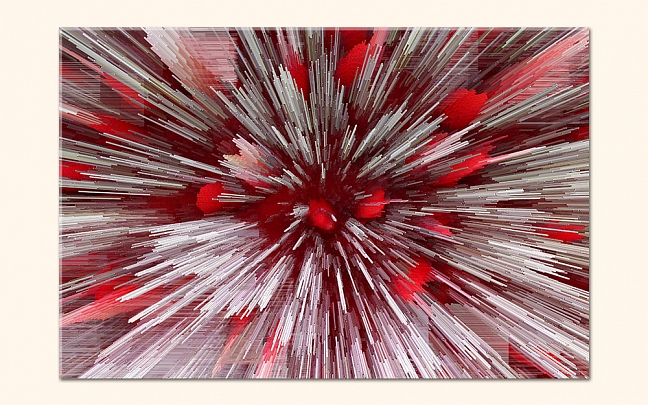 Abstraktní červená a bílá