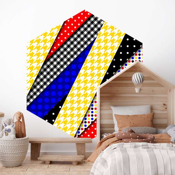 Textilní patchwork mix