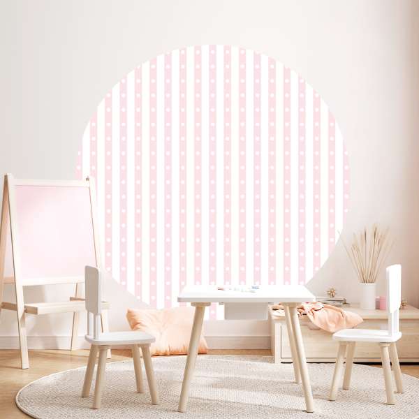 Puntíkované růžové pruhy