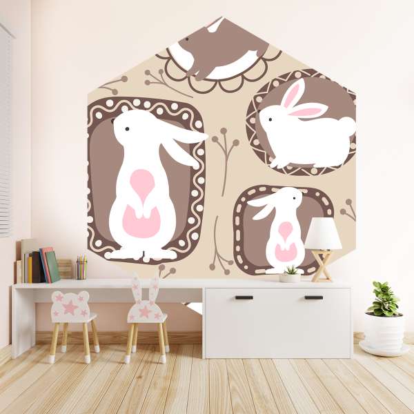 Roztomilí králíčci - vzor