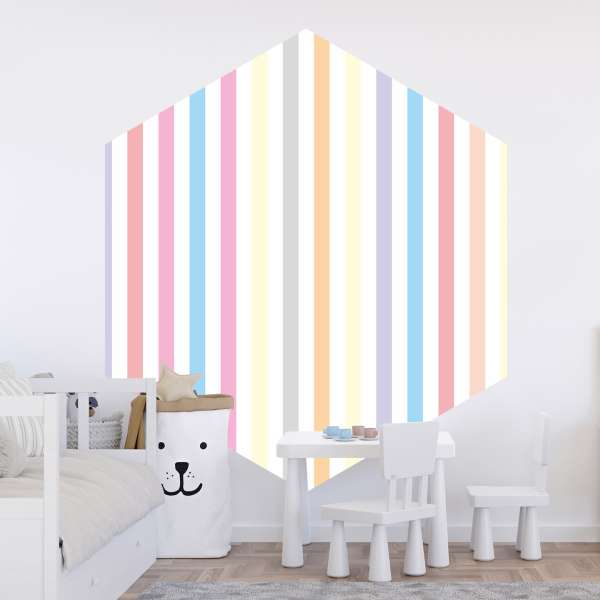 Pastelové ráno v proužcích