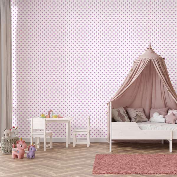 Jemné levandulové tečky