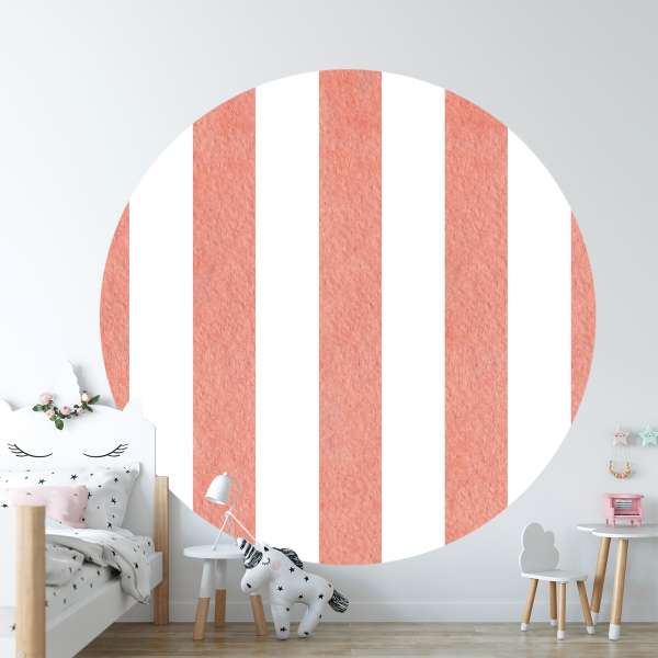 Korálovo-bílé pruhy