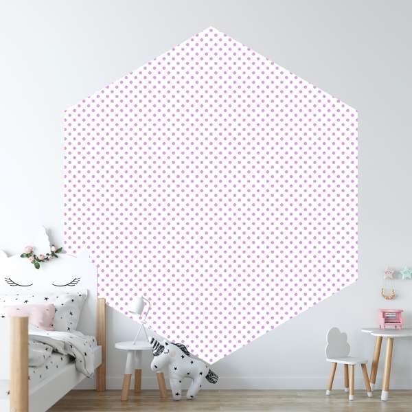 Jemné levandulové tečky