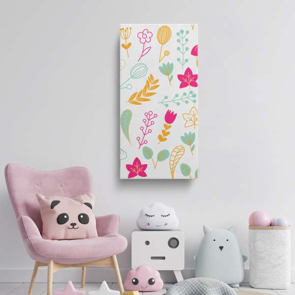 Květinový a listový vzor