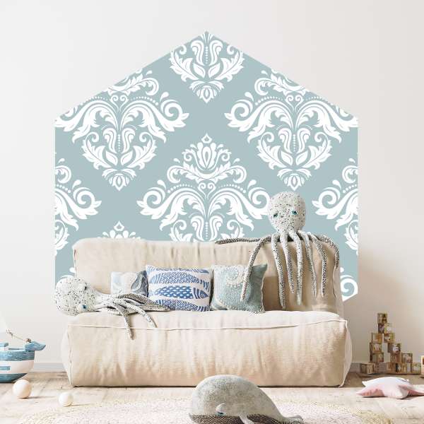 Tyrkysová elegance barokních vzorů