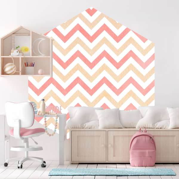 Cikcak v růžových tónech