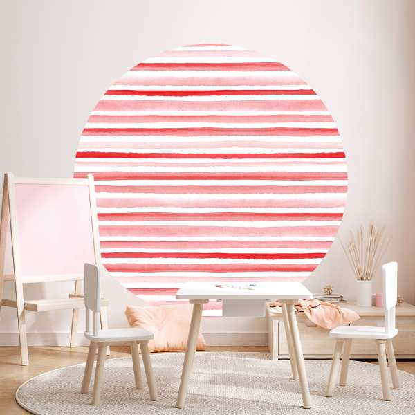 Hravá červená akvarelová čára