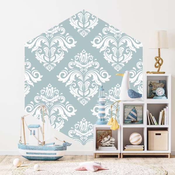 Tyrkysová elegance barokních vzorů