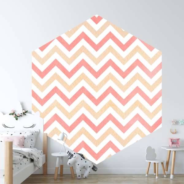 Cikcak v růžových tónech