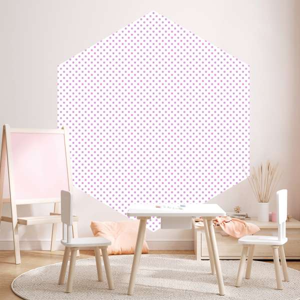 Jemné levandulové tečky