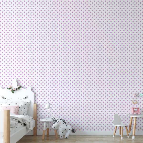 Jemné levandulové tečky