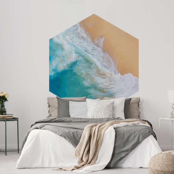 Pohled shora na pobřeží