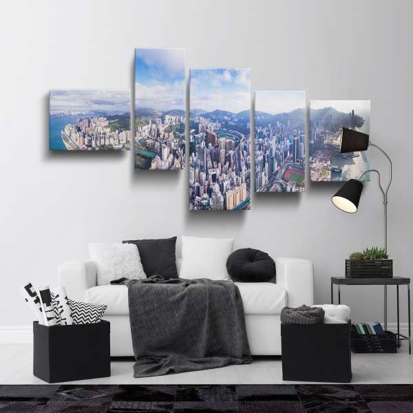 Panorama Causeway Bay, Hong Kong v Číně