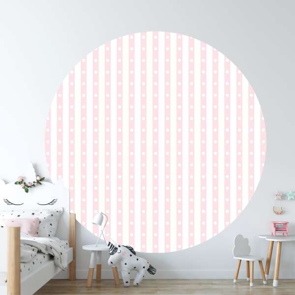 Puntíkované růžové pruhy