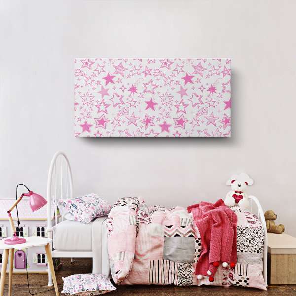 Růžové hvězdy - vzor