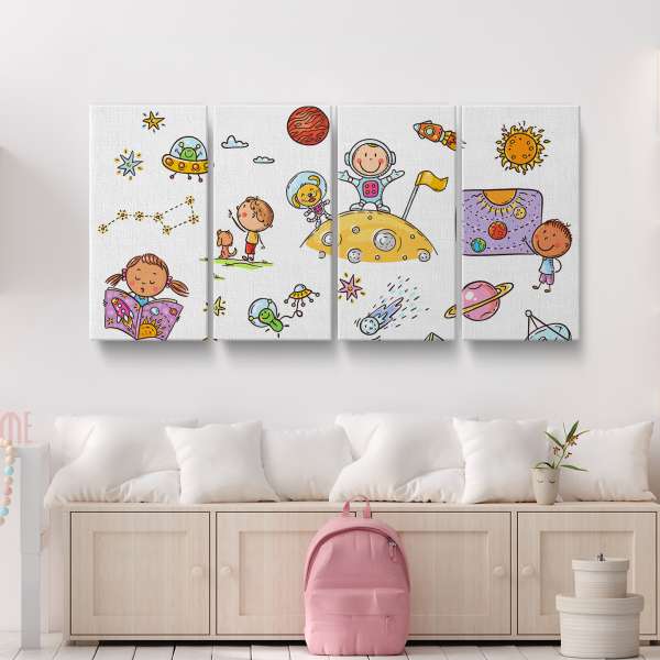 Děti a vesmír - ilustrace