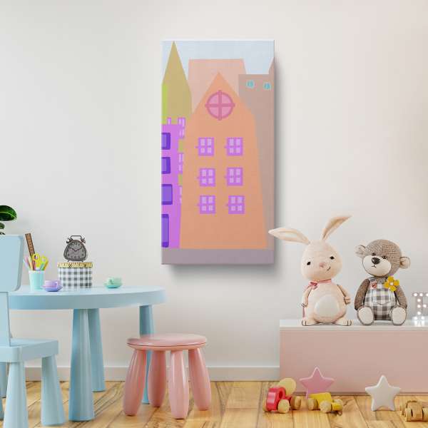 Panorama města očima dětí - ilustrace