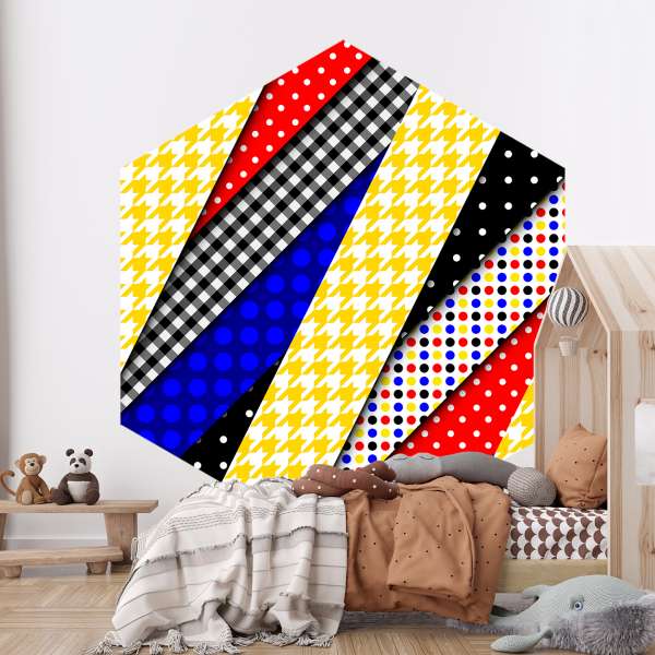 Textilní patchwork mix