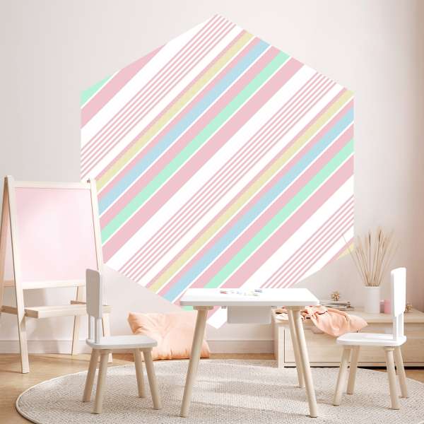 Šikmé pastelové pruhy