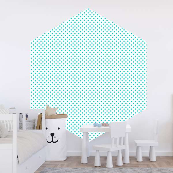 Drobné tyrkysové tečky