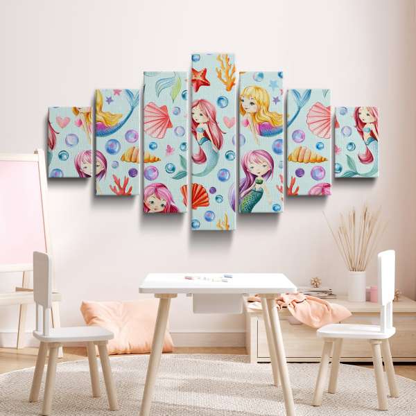 Vzor s mořskými pannami