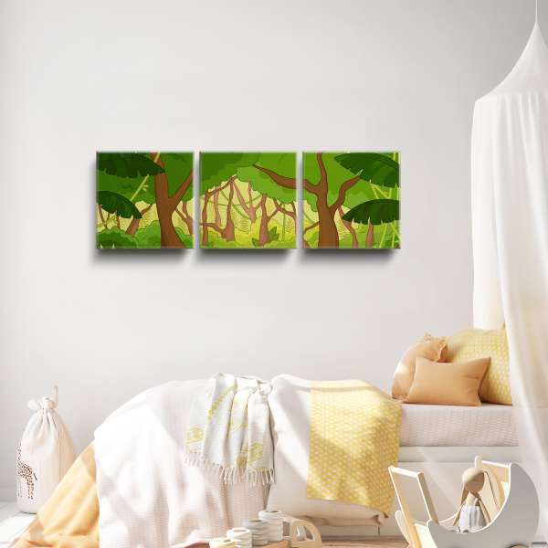 Tropický les - ilustrace