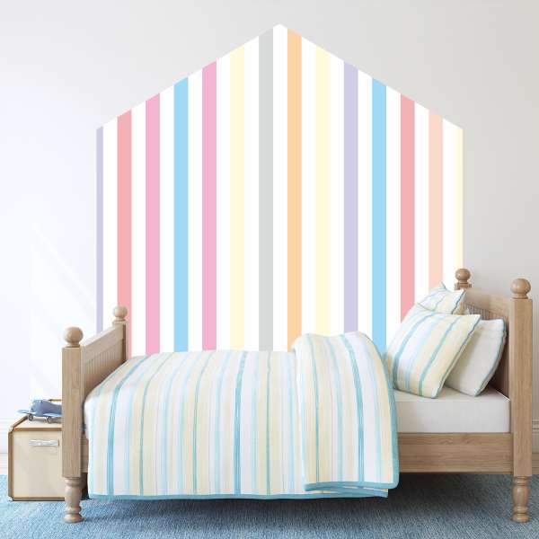 Pastelové ráno v proužcích