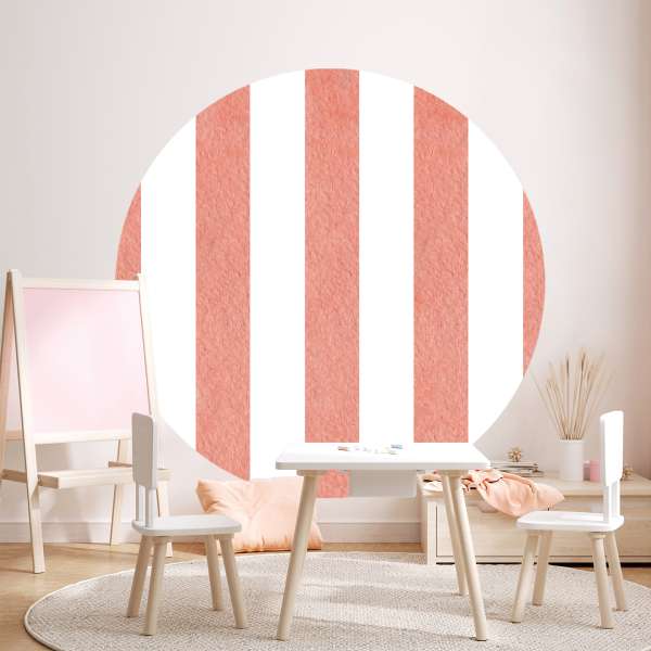 Korálovo-bílé pruhy